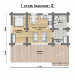 Дом из бревна VZ-171